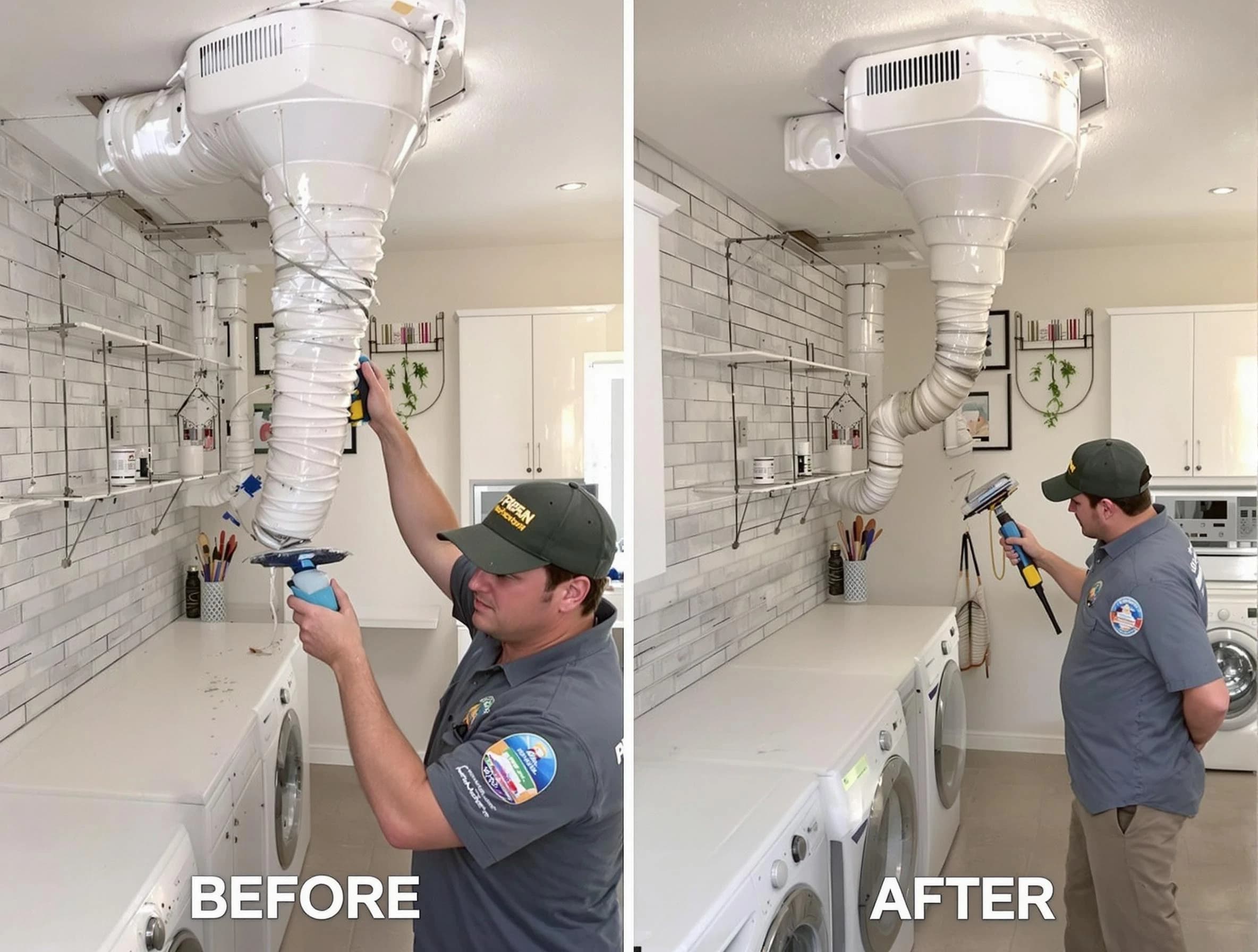 Professional dryer exhaust vent cleaning by Dallas Dryer Vent Cleaning in Dallas