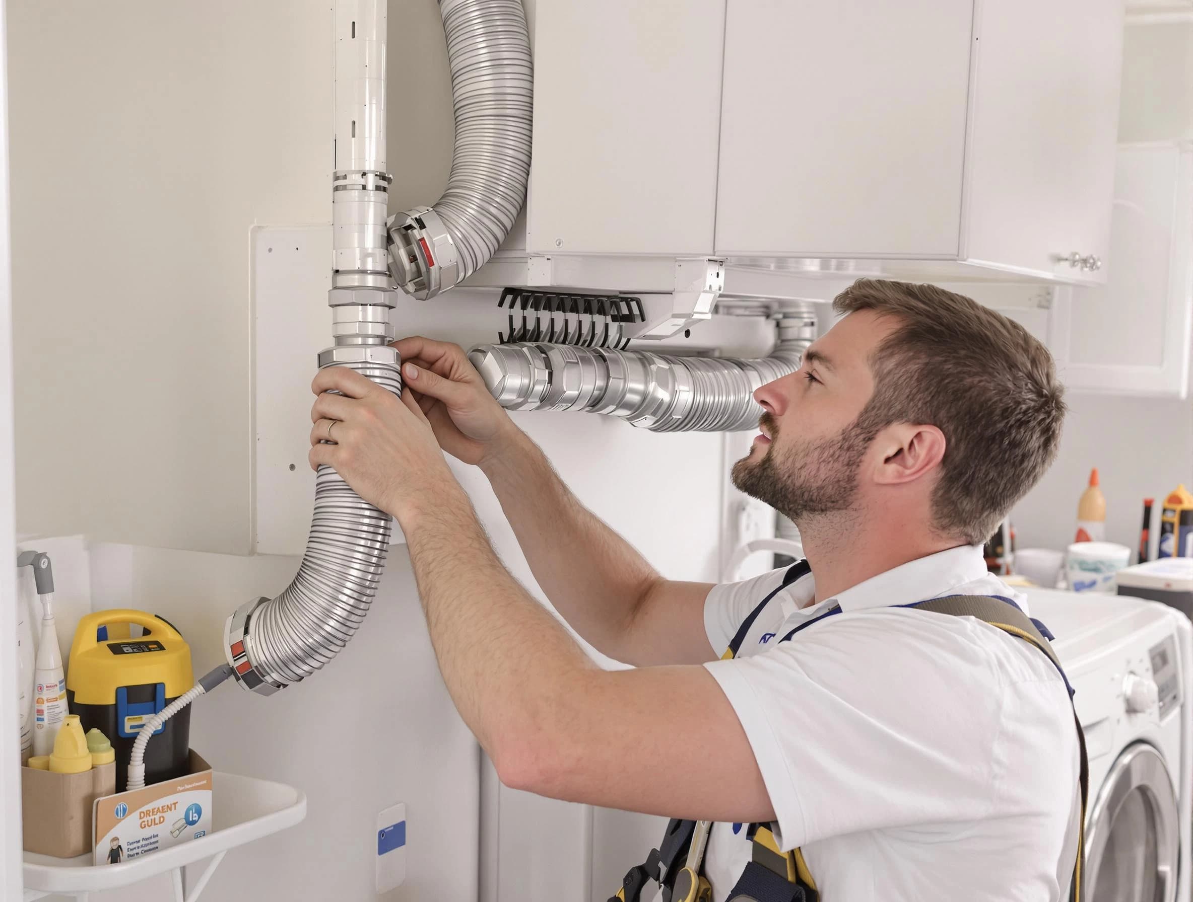 Professional dryer vent repair and installation by Dallas Dryer Vent Cleaning in Dallas
