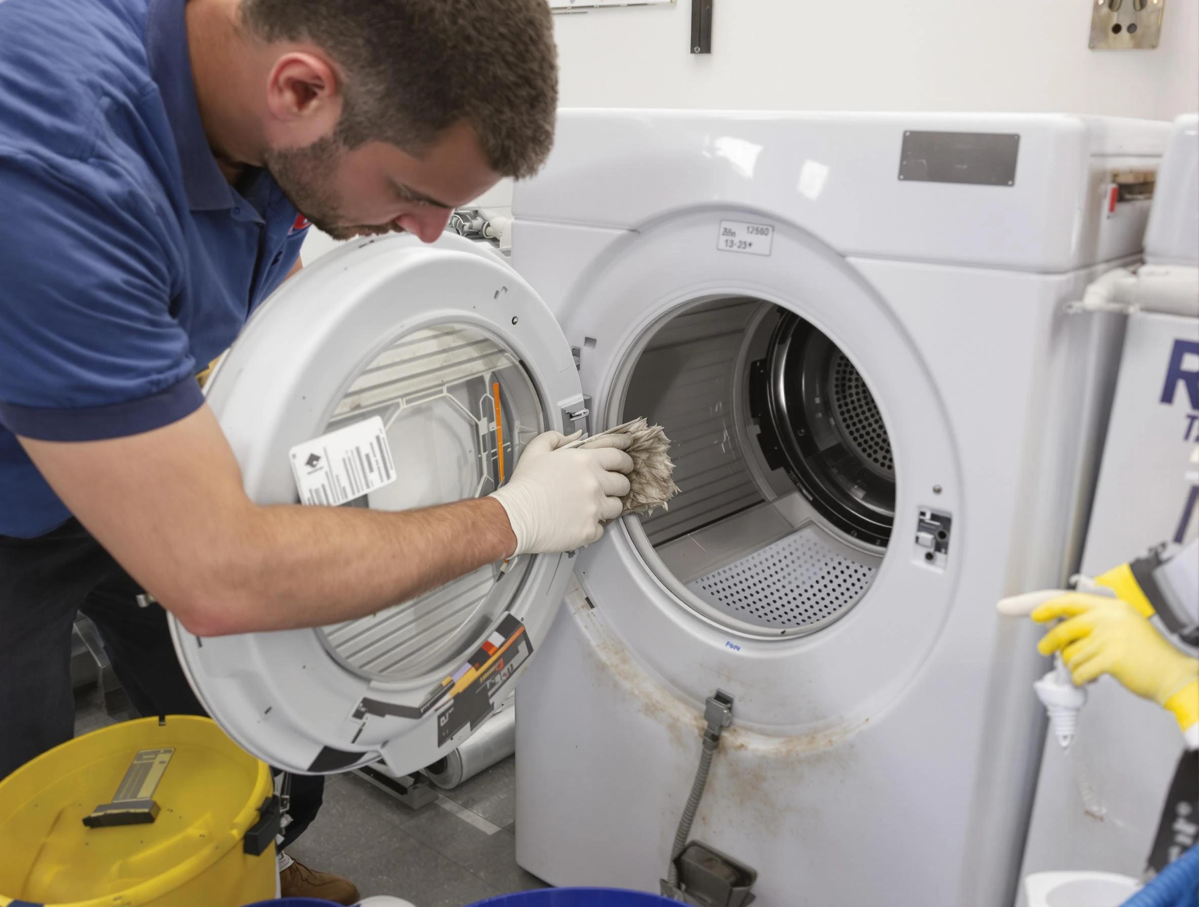 Dallas Dryer Vent Cleaning specialist performing detailed lint trap cleaning service in Dallas