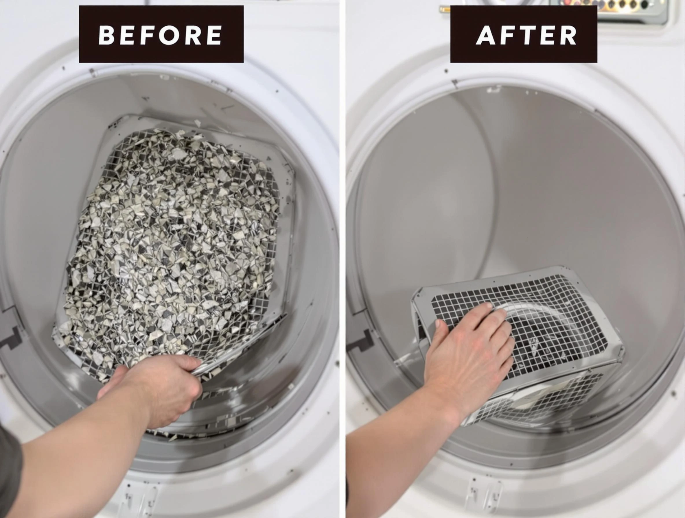 Professional lint trap cleaning by Dallas Dryer Vent Cleaning in Dallas