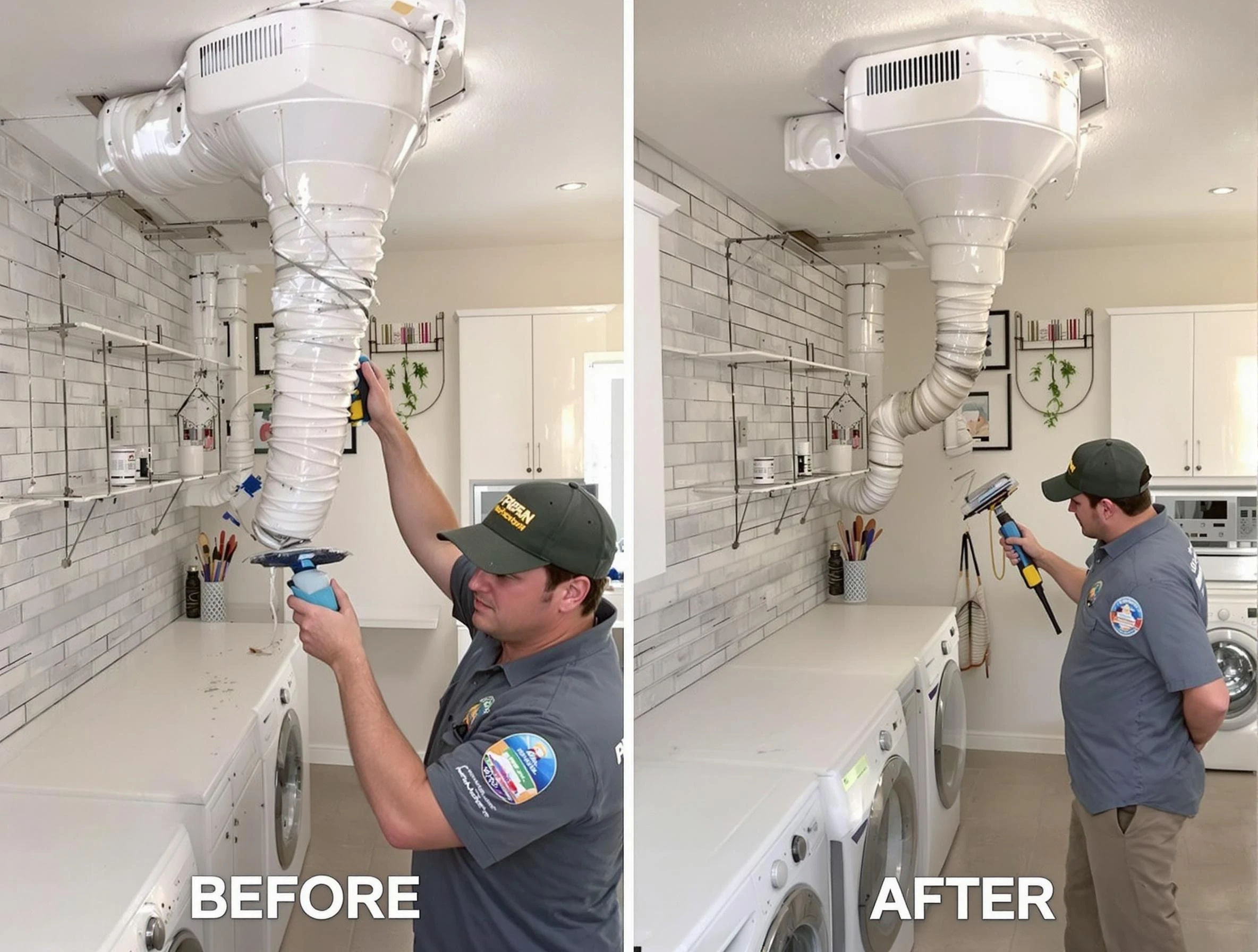 Professional dryer exhaust vent cleaning by Dallas Dryer Vent Cleaning in Dallas