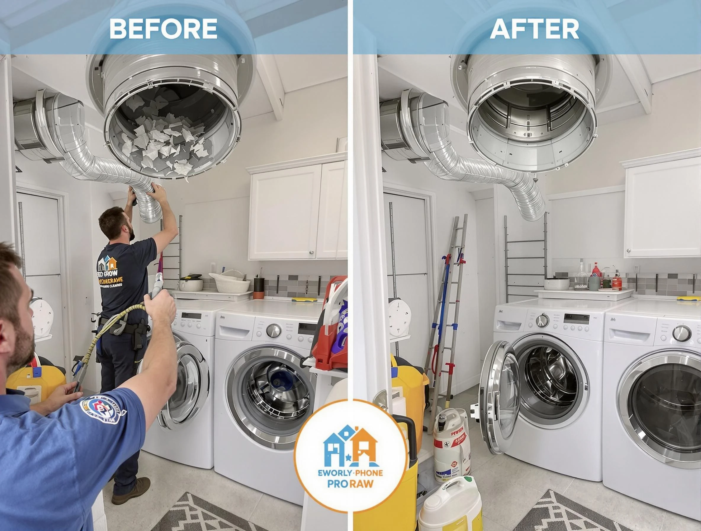 Residential dryer vent cleaning by Dallas Dryer Vent Cleaning in Dallas